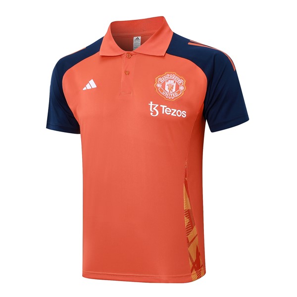 Polo Manchester United 24/25 Arancione Blu 2